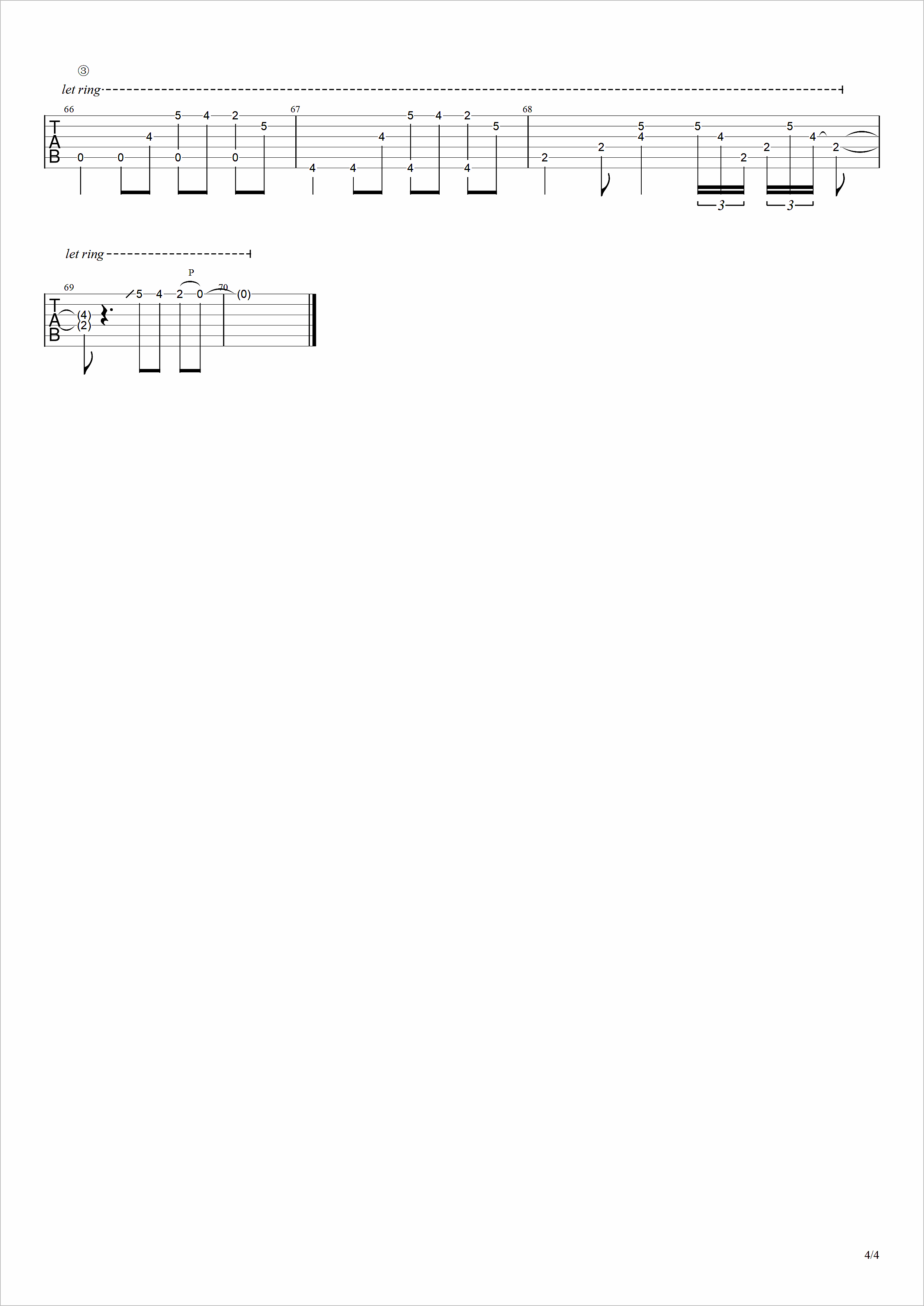 Grand-Escape指弹吉他谱4-井草圣二